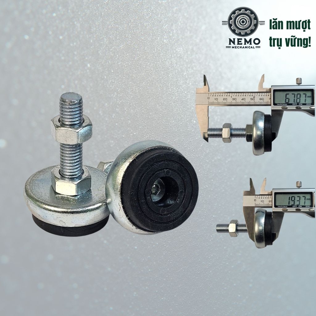 Chân Tăng Chỉnh Đế Cao Su M12 – Chống Rung Chuyên Dụng & Bảo Vệ Sàn